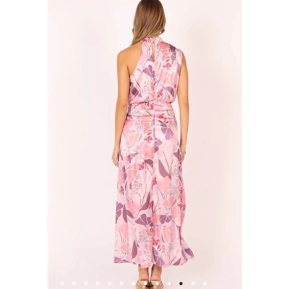 Petal & Pup AMELIA HALTERNECK MAXI DRESS PINK FLORAL Size XS Nwot - Picture 9 of 10